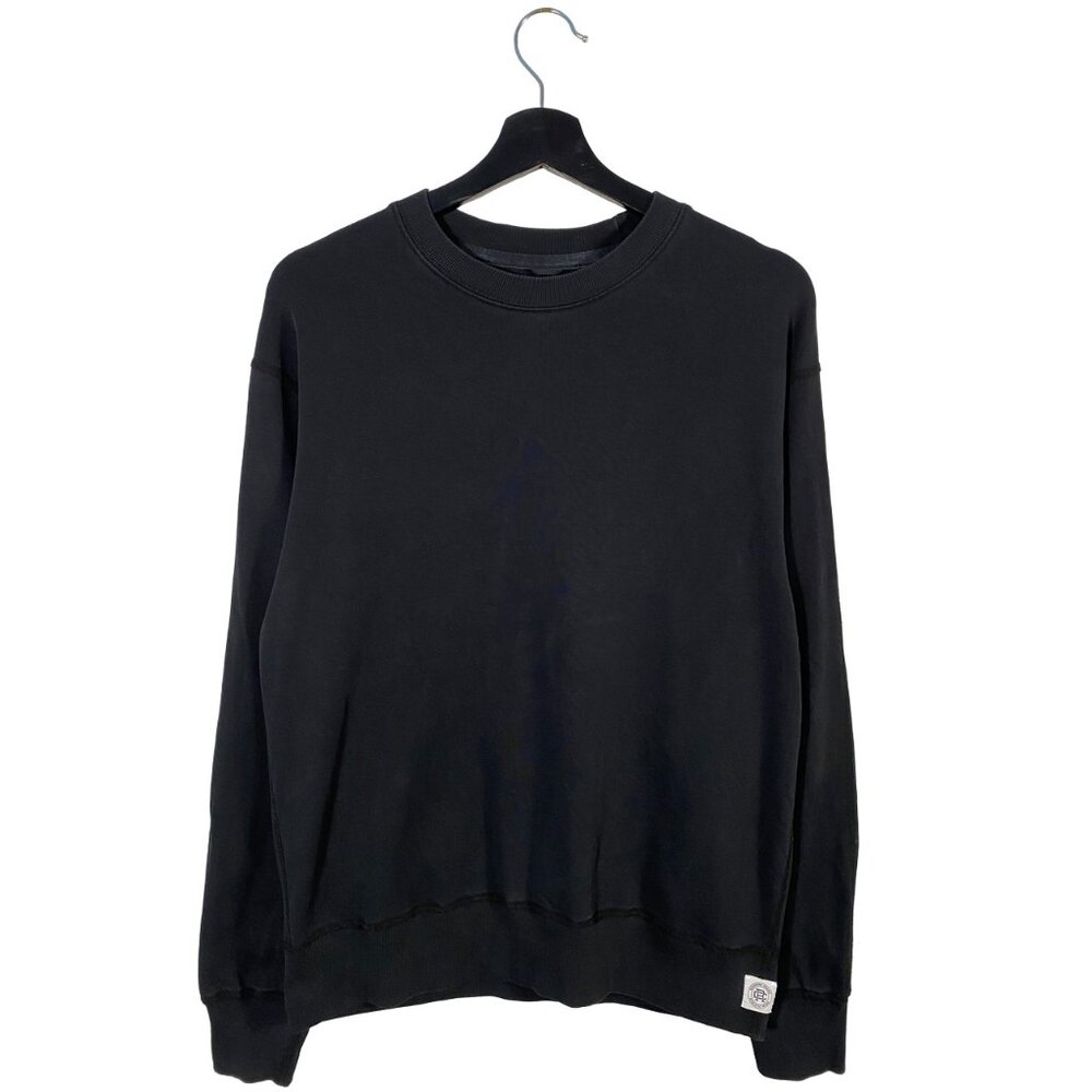 Reigning Champ Oversized Pima Cotton Crewneck Black mens size XS